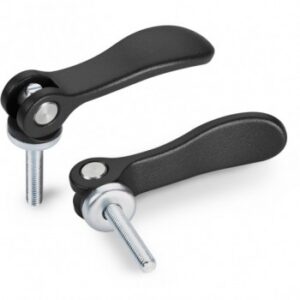 Aluminium Cam Lever With Threaded Insert and Stud and Steel Thrust Washer
