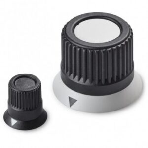 Knurled Knob With Insert With Smooth Hole and Flange