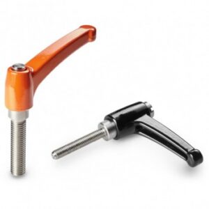 Zamak Alloy Indexed Clamping Lever With Stainless Steel Male Threaded Insert