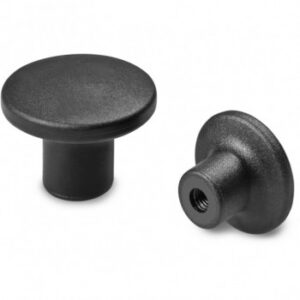 Mushroom Knob With Threaded Plastic Bore