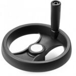 Two Spoke Control Handwheel With Revolving Handle