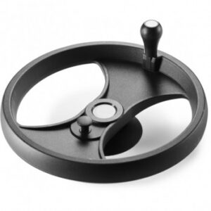 Two Spoke Control Handwheel With Revolving Handle and Locking Piston