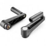 Crank Handle With Threaded Insert and Revolving and Folding Handle
