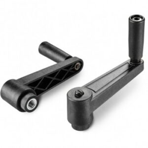 Indexed Crank Handle With Threaded Insert and Revolving Handle