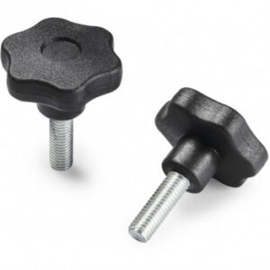 Solid 6 Lobe Handwheel With Threaded Stud