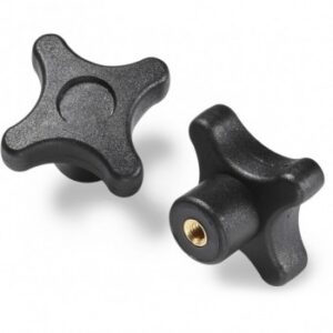 Solid Cross Handwheel With Female Threaded Insert
