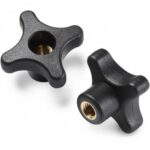 Solid Cross Handwheel With Female Right Through Threaded Insert