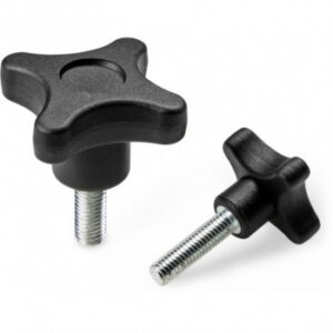 Solid Cross Handwheel With Threaded Stud