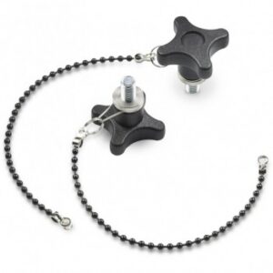 Solid Cross Handwheel With Threaded Stud and Retention Chain
 Solid Cross Handwheel With Threaded Stud and Retention Chain
 Solid Cross Handwheel With Threaded Stud and Retention Chain