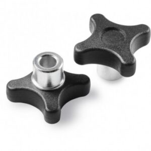 Solid 6 Lobe Handwheel With Steel Hub and Smooth Hole