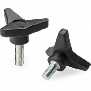 Solid 3 Lobes Handwheel With Threaded Stud