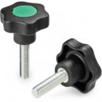 6-lobe Handwheel With Cap and Threaded Stud