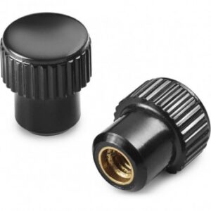 Duroplast Knurled Knobs With Boss and Threaded Bore Insert