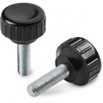 Duroplast Knurled Knobs With Threaded Stud