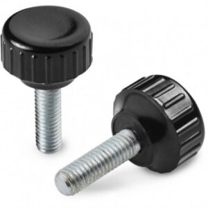 Duroplast Knurled Knobs With Threaded Stud