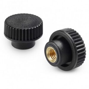 Knurled Solid Handwheel With Threaded Female Insert