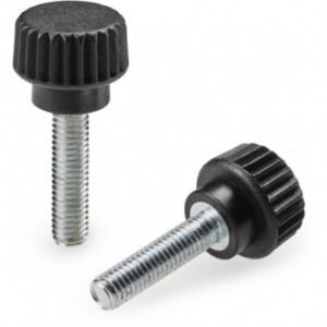 Knurled Handwheel With Hub and Threaded Stud