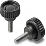 Knurled Hollowed Handwheel With Threaded Stainless Steel Stud