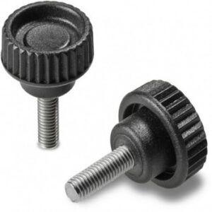 Knurled Hollowed Handwheel With Threaded Stainless Steel Stud