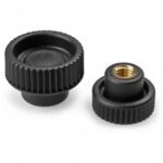 Knurled Hollowed Handwheel With Threaded Blind Female Insert