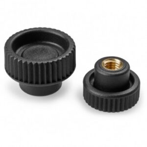 Knurled Hollowed Handwheel With Threaded Blind Female Insert