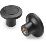 "euromodel" Mushroom Knob With Cap and Female Threaded Insert