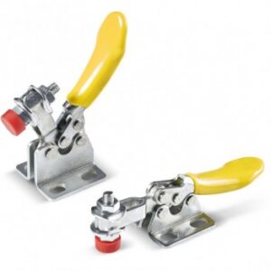Small Horizontal Steel Toggle Clamp With Base