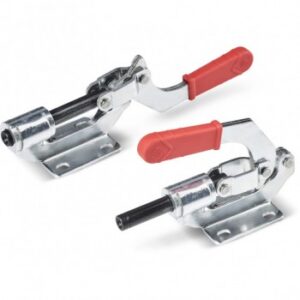 Light Toggle Clamp With Thrust Rod and Rubber Handle