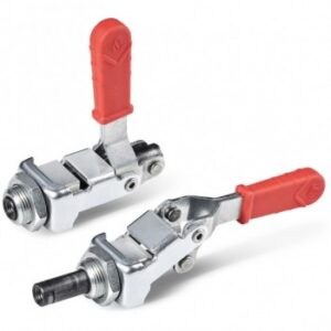Light Toggle Clamp With Thrust Rod, and Threaded Attachment