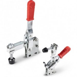 Vertical Steel Toggle Clamp Without Base and With Rubber Handle