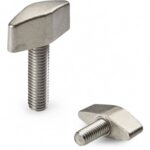 Full Stainless Steel Wing Nut With Threaded Stud