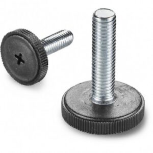 Knurled Mounting Foot With Threaded Fixed Stud