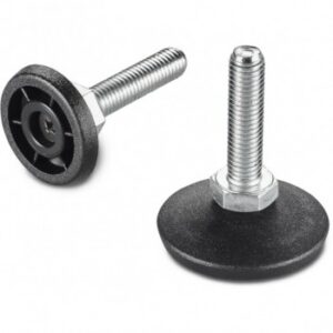 Mounting Foot With Revolving Threaded Stud