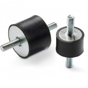 Cylindrical Anti-vibration Mount With Double Threaded Stud