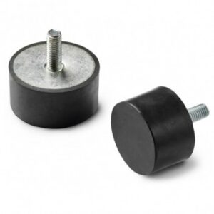 Cylindrical Anti-vibration Mount With Single Threaded Stud
