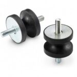 Shaped Anti-vibration Mount With Double Threaded Stud