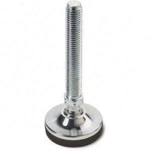 Complete Steel Mounting Foot With Threaded Stem (type A) and Joint With Ball R15 + Anti-slip Base