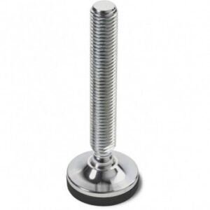 Complete Steel Mounting Foot With Threaded Stem (type B) and Joint With Ball R15 + Anti-slip Base