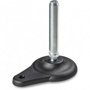 Lateral Ground Fixing Mounting Foot With Steel Threaded Stem (type A) and Joint With Ball R15