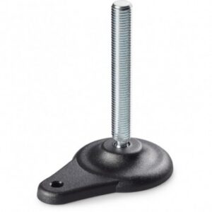 Lateral Ground Fixing Mounting Foot With Steel Threaded Stem (type B) and Joint With Ball R12,4