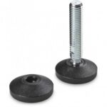Mounting and Thrust Foot With Jointed Threaded Stem