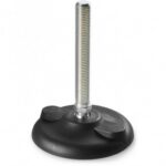 Ground Fixing Mounting Foot With Steel Threaded Stem (type A) and Joint With Ball R15