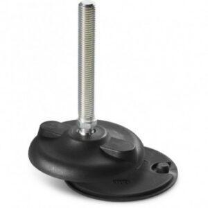 Ground Fixing Mounting Foot With Steel Threaded Stem (type A) and Joint With Ball R15 + Anti-slip Base