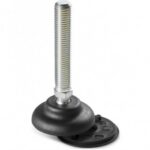 Small Mounting Foot With Steel Threaded Stem (type A) and Joint With Ball R15 + Anti-slip Base
