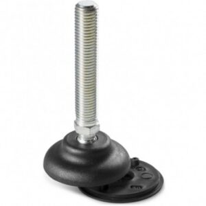 Small Mounting Foot With Steel Threaded Stem (type A) and Joint With Ball R15 + Anti-slip Base