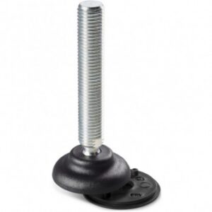Small Mounting Foot With Steel Threaded Stem (type B) and Joint With Ball R15 + Anti-slip Base