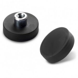 Coated Neodymium Round Disc Magnet With Threaded Hole