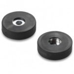 Coated Neodymium Round Disc Magnet - With Smooth Through Bore