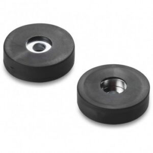 Coated Neodymium Round Disc Magnet - With Smooth Through Bore