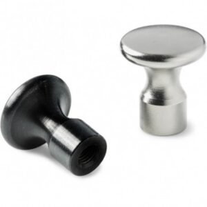 Steel Mushroom Knob With Threaded Bore